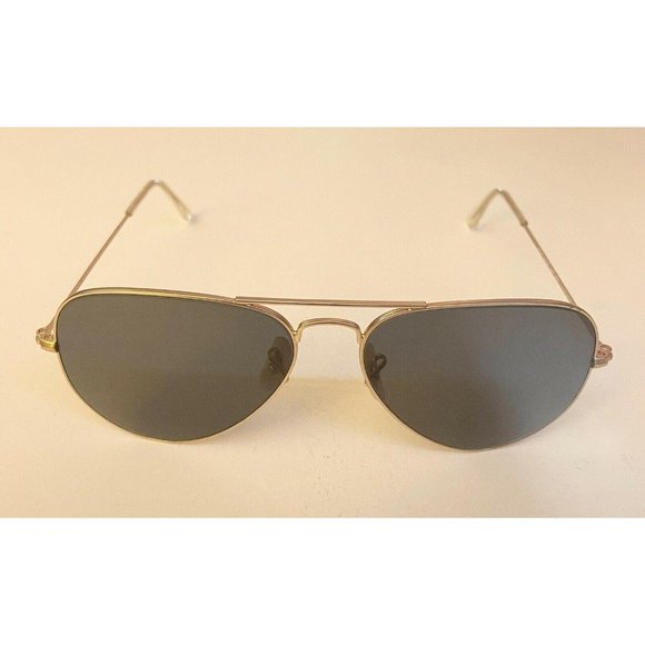 Ray Ban RB3025 Matte Gold Fashion Aviator Sunglass - Picture 3 of 12